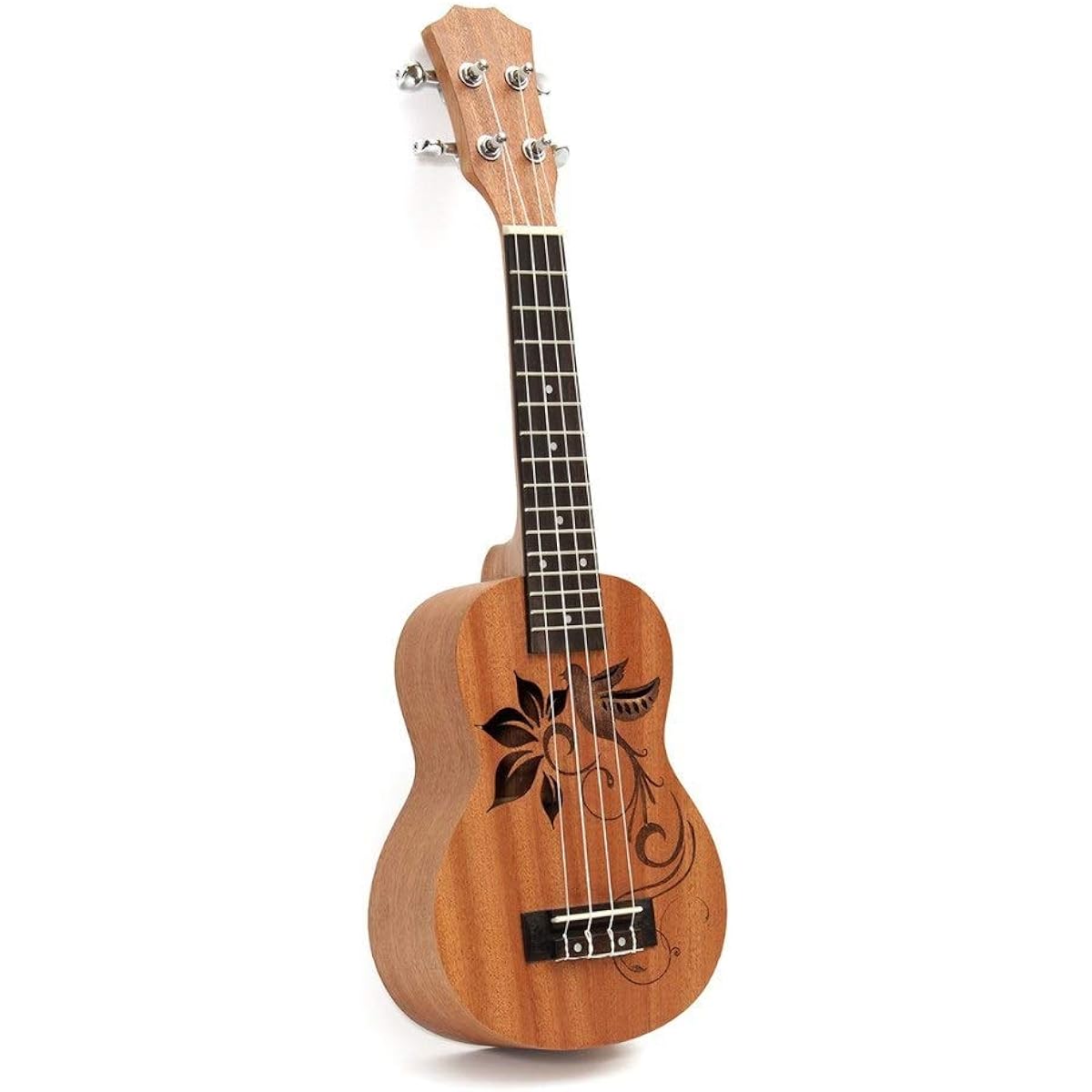 Ukulele 21 Inch Mini Wood Traditional Soprano Ukulele Uke Hawaii Kids Small Guitar with Gig Bag Kids Student Beginner Musical Instrument Gift Ukulele Sopra (Color: Wood, Size: 21 inches)