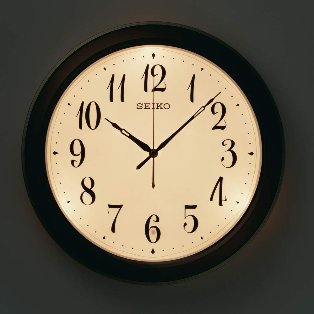 Seiko Clock Radio Wall Clock Brown Metallic Diameter 335x48mm KX261B