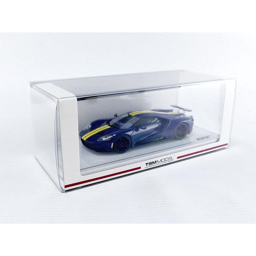 TrueScale Miniatures TSM MODEL 1/43 Ford GT Drainboard Blue/Yellow Stripe Finished Product