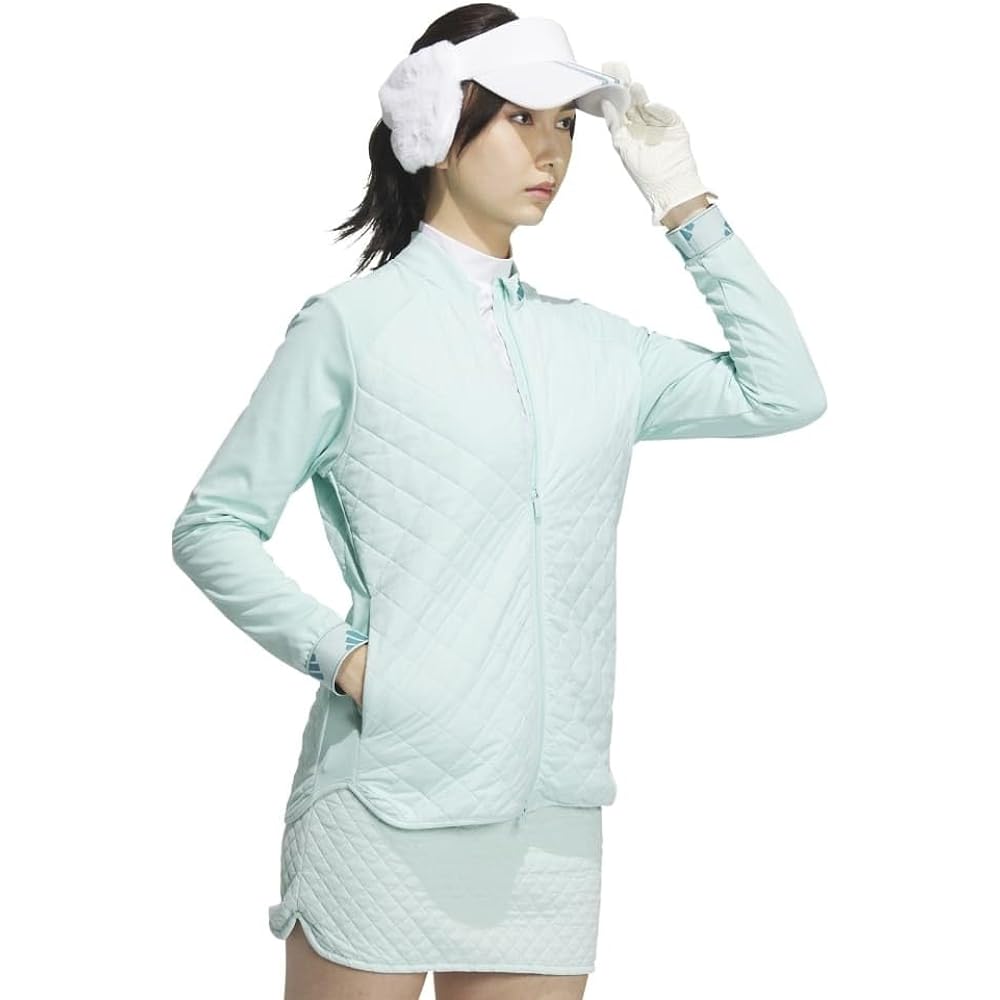 [Adidas] Golf Wear COLD. RDY Quilt Layered Full Zip Jacket MKS52-HY0857WH