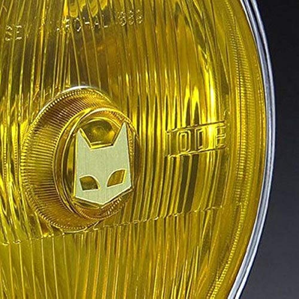 (Marshall) Headlight 889 Driving Lamp Full Kit Yellow Lens Black Case HONDA Honda CB1100R/90...