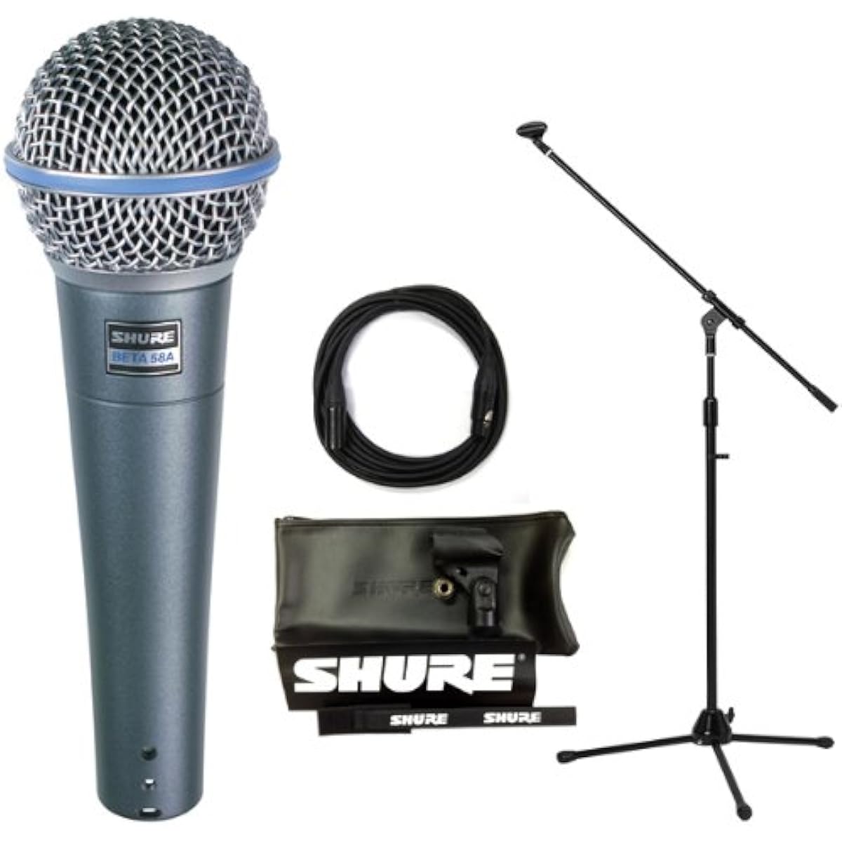[8-piece set with boom microphone stand + CANARE microphone cable] SHURE Beta 58A vocal microphone
