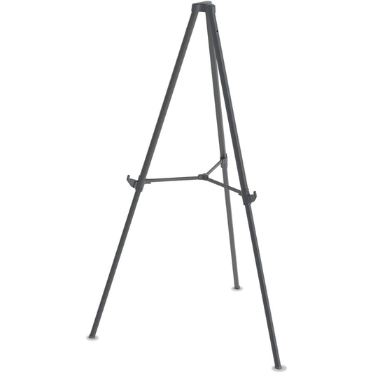 MasterVision FLX11404 Quantum Heavy Duty Display Easel, 35.62" - 61.22" Height, Plastic, Black