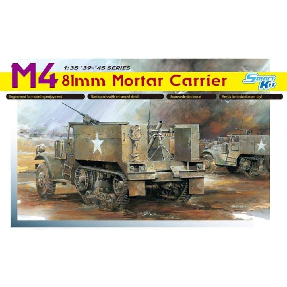 Dragon 1/35 World War II US Army M4 Self-Propelled Mortar (MMC) Plastic Model DR6361