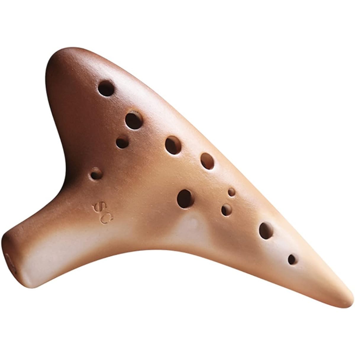 Professional Smoked 12 Holes Treble C Key Handmade Ceramic Ocarina Student Ocarina Musical Instrument Ocarina Instrument