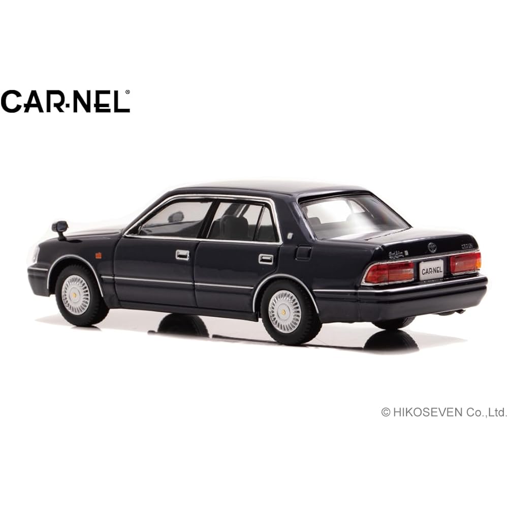 Hiko Seven CARNEL 1/43 Toyota Crown Royal Saloon G (JZS155) 1999 Dark Blue Mica Finished Product