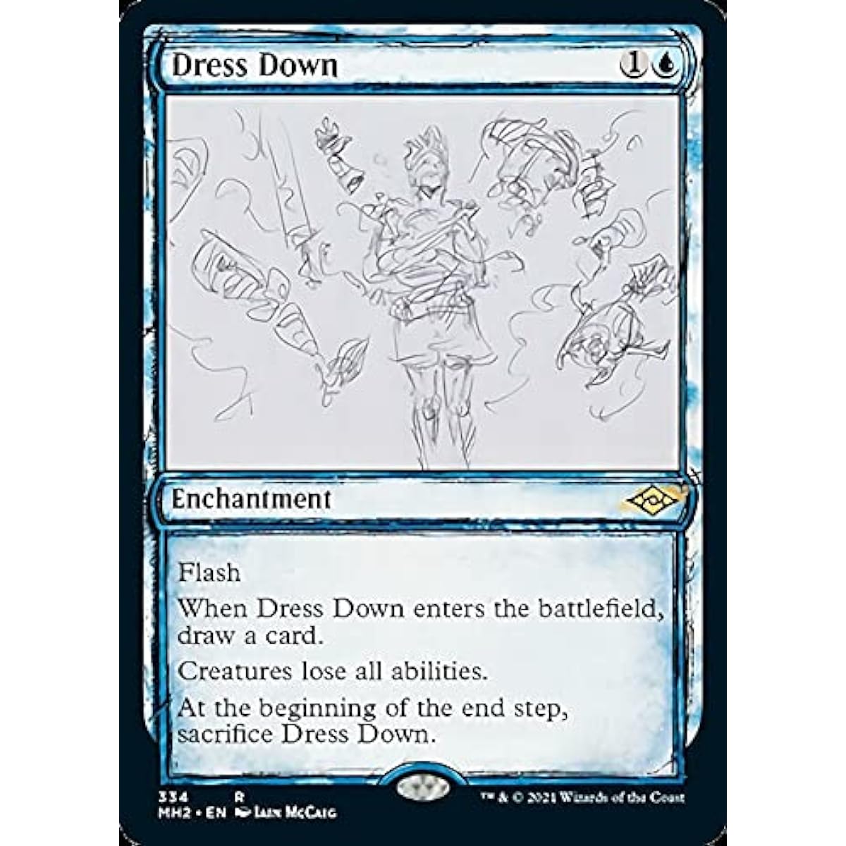Magic: The Gathering - Dress Down (334) - Showcase (Sketch Art) - Modern Horizons 2