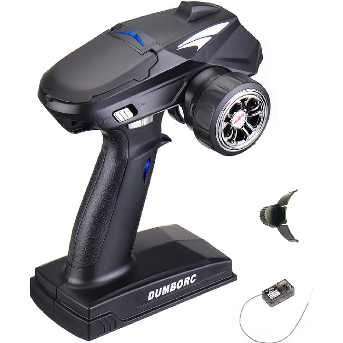 DUMBORC X4 4CH RC Radio System Transmitter and Receiver X6F 2.4GHz for RC Car Boat Tank (Distance 400m~500m) Controller Transmitter