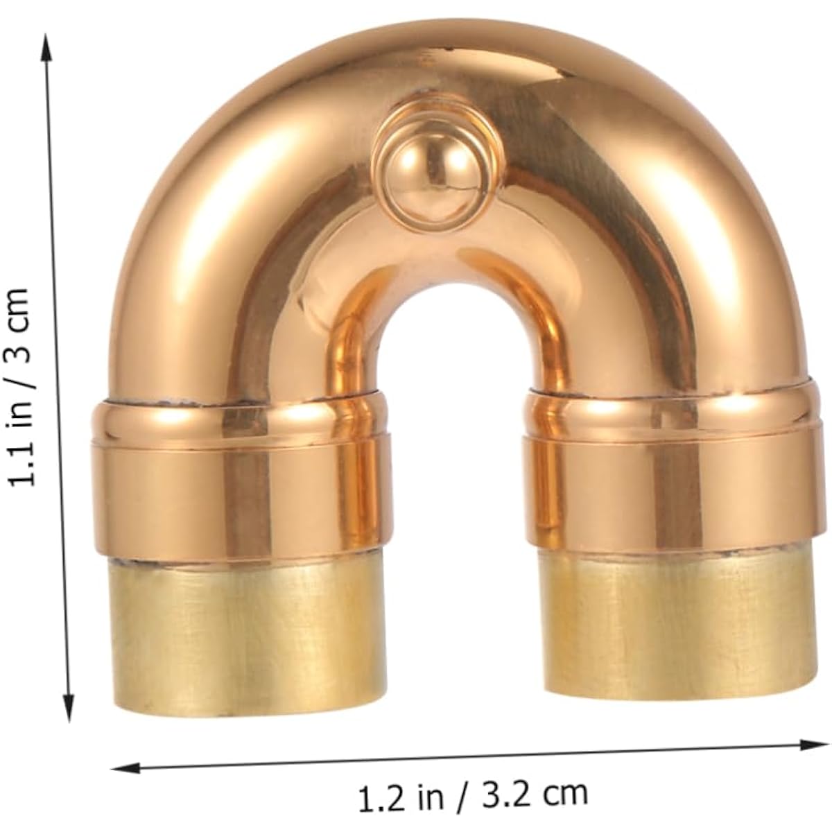 Toyvian Trumpet Muffler Trumpet Instrument Parts Musical Instrument Accessories Trumpet Parts Woodwind Accessories Trumpet Neck Goldendoodle Accessories Bend Neck Brass Small Components
