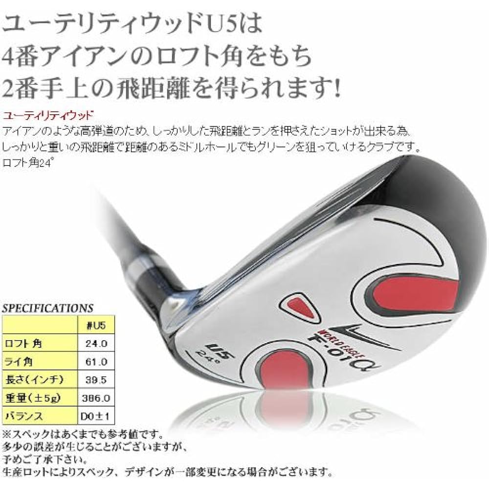 WORLD EAGLE F-01α Utility Wood 24° Left-handed
