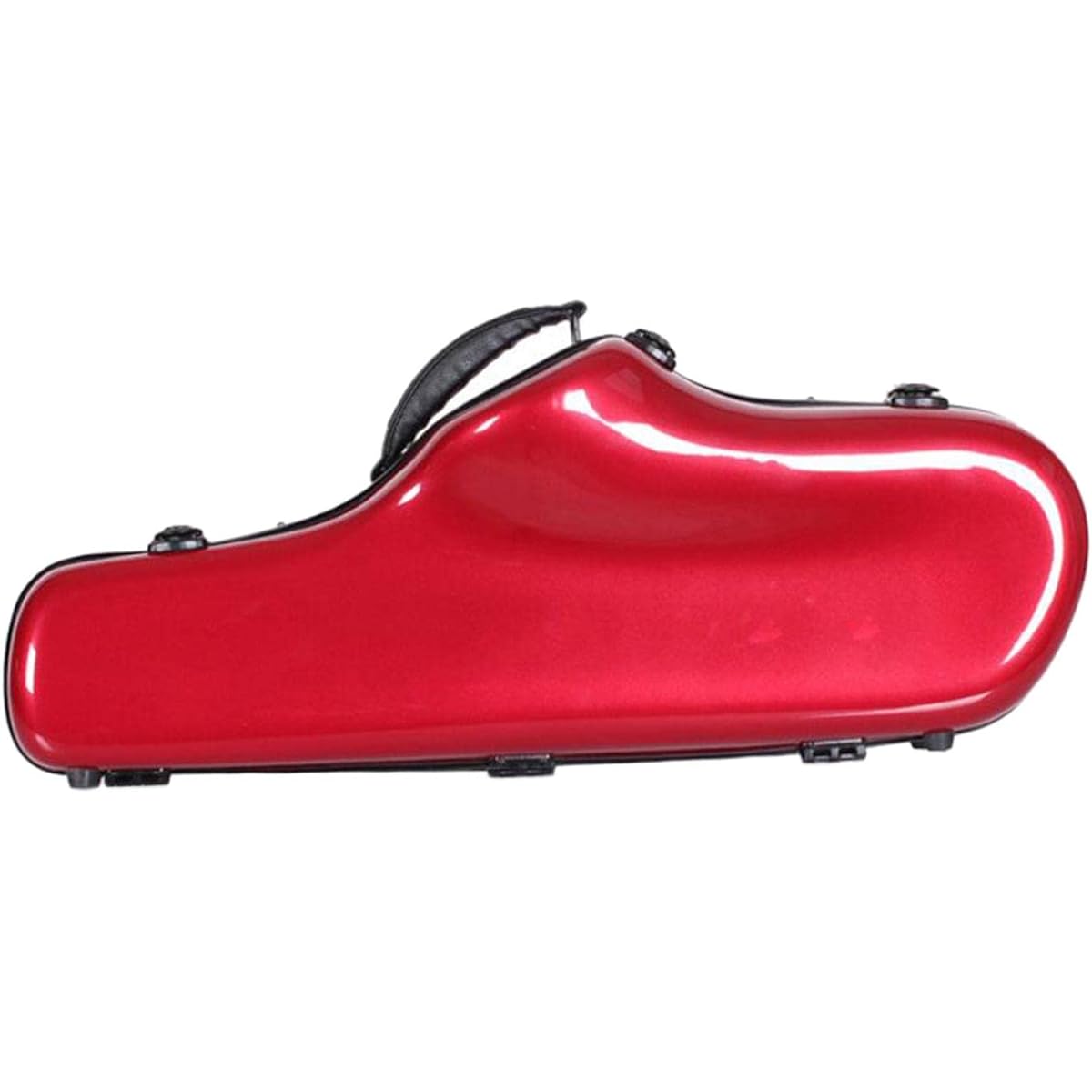 LOL-FUN Portable Alto Saxophone Gig Bag with Detachable Strap, Carrying Bag, Hard Case for Saxophone, Red