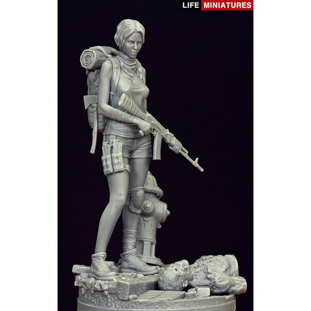 Life Miniature 1/20 Stand Alone Solitary Female Warrior 90mm Figure Resin Kit LM-FUS003