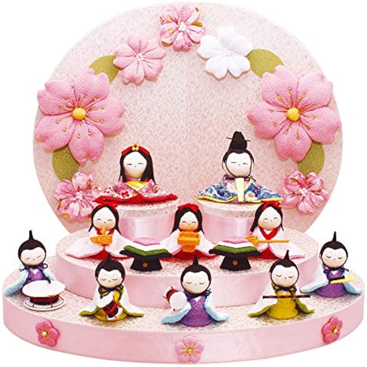 Hina Doll Ryukodo Compact Hina Doll Hina Tiered Display Ten-Person Display Hanaen Hina swrk-1-838