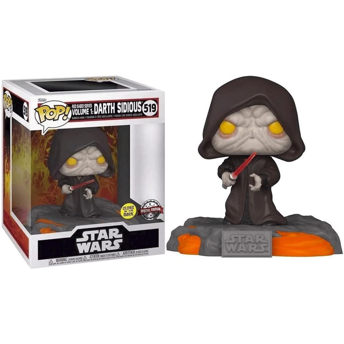 Funko Pop Deluxe! Star Wars Sith- Darth Sidious (Gw) (Exc) - 63293
