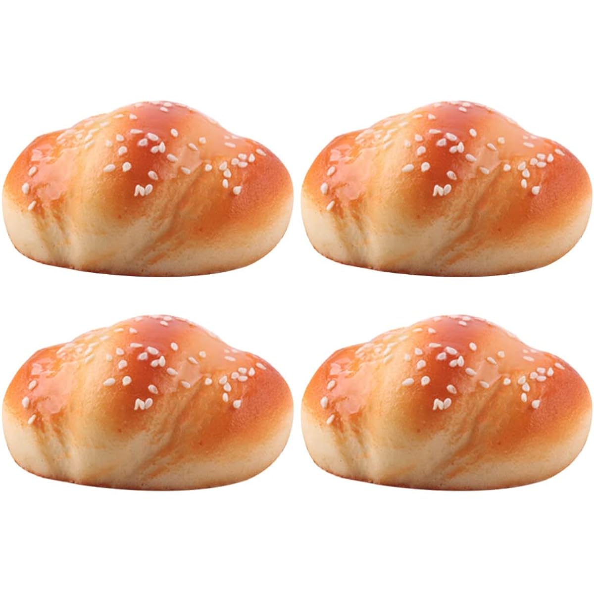 NOLITOY Artificial Bread Fake Simulation Realistic Food French Bread Dessert Display Props for Models 4pcs