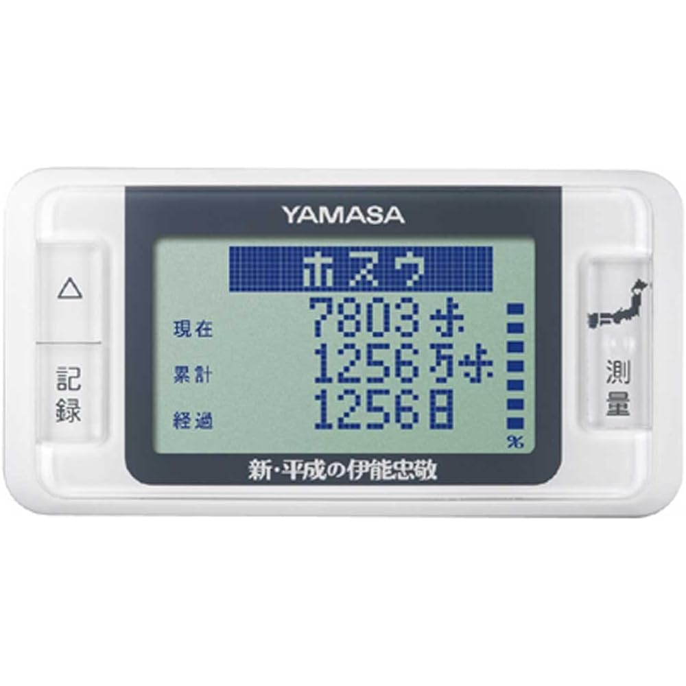 YAMASA Pedometer Game Pocket Manpo New Heisei Tadataka Ino Black GK-700B