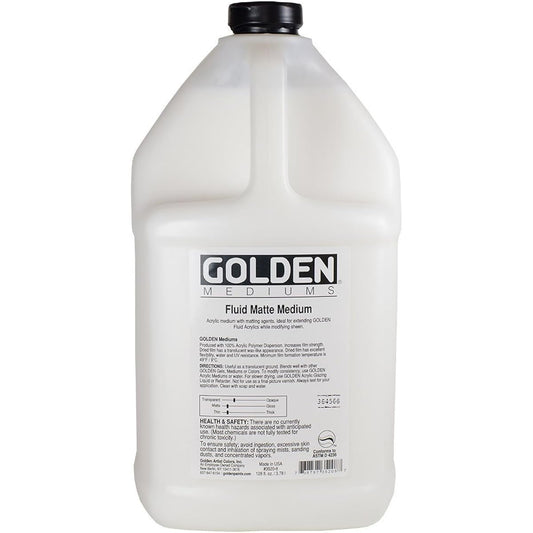 Golden Acrylic Liquid Matte Medium - 128oz Jar