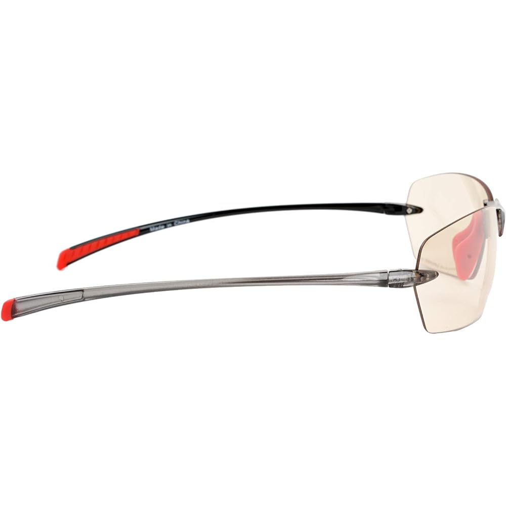 L-BALANCE EYES Walking Glasses LBW-324-2 Clear Gray & Red/Light Brown