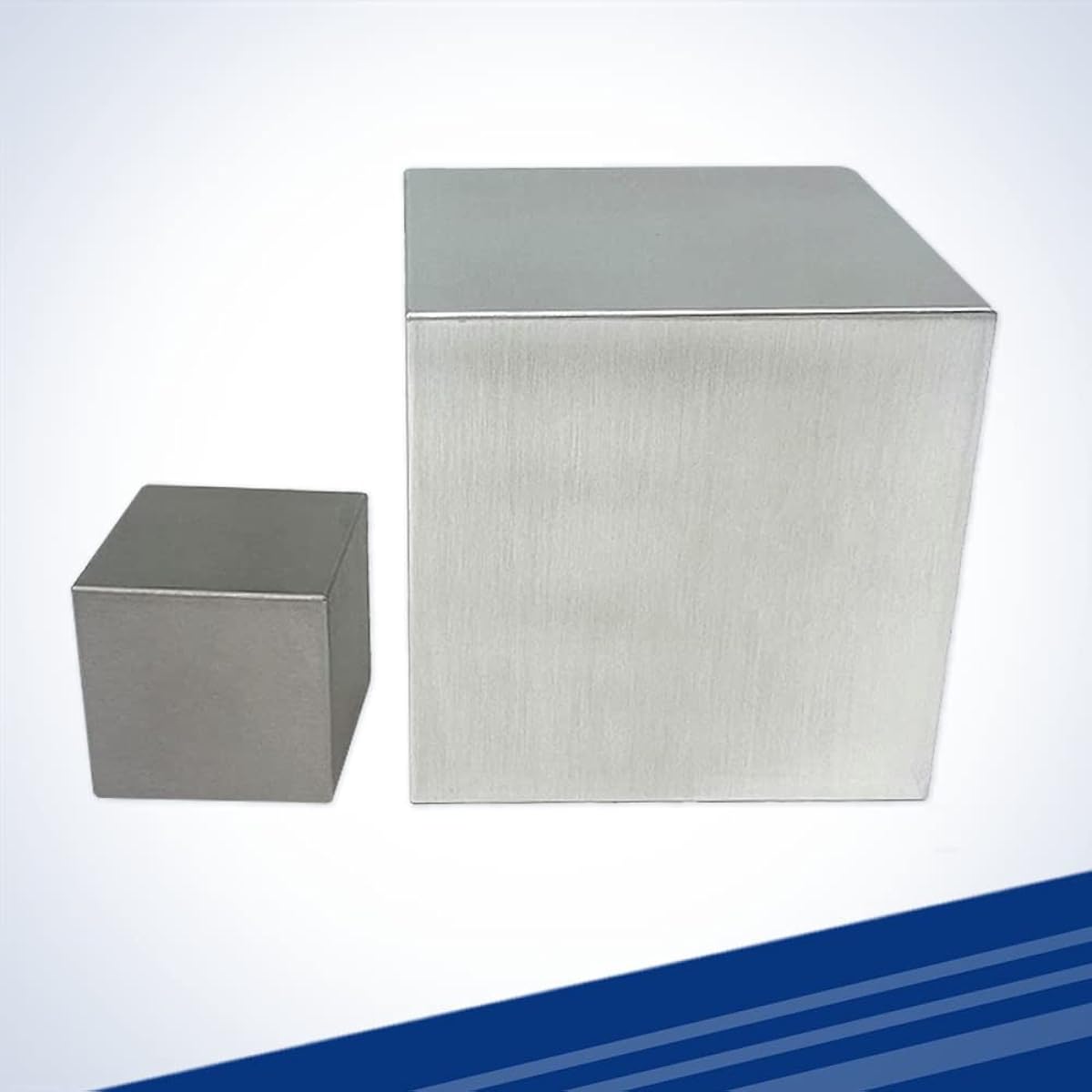 Kilo Tungsten and Magnesium Cube Set (1.5" wide cube and 3.255 Mg cube)