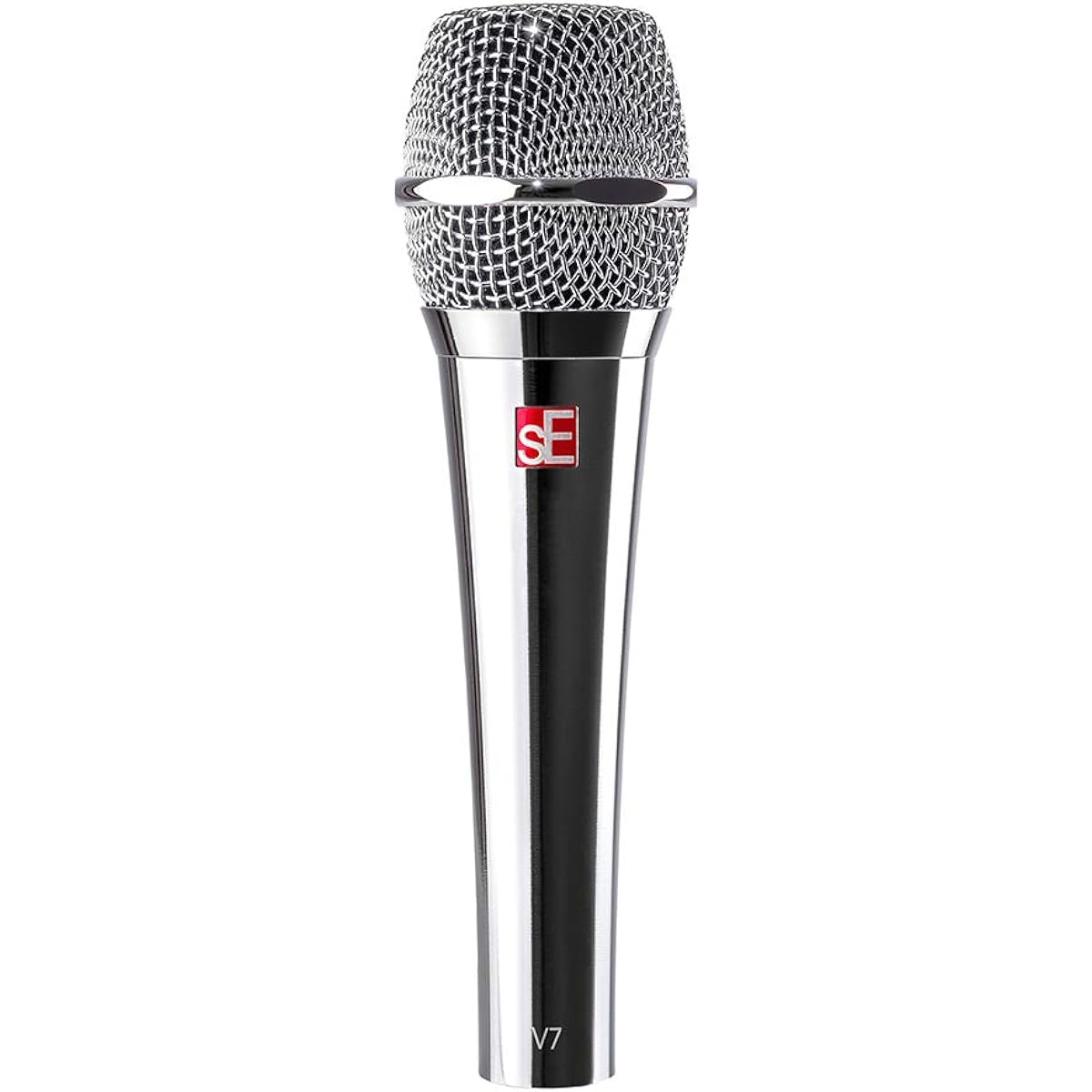 sE Electronics V7 CHROME Handheld Dynamic Microphone for Vocals Super Cardioid Chrome Plated [Domestic Genuine Product]