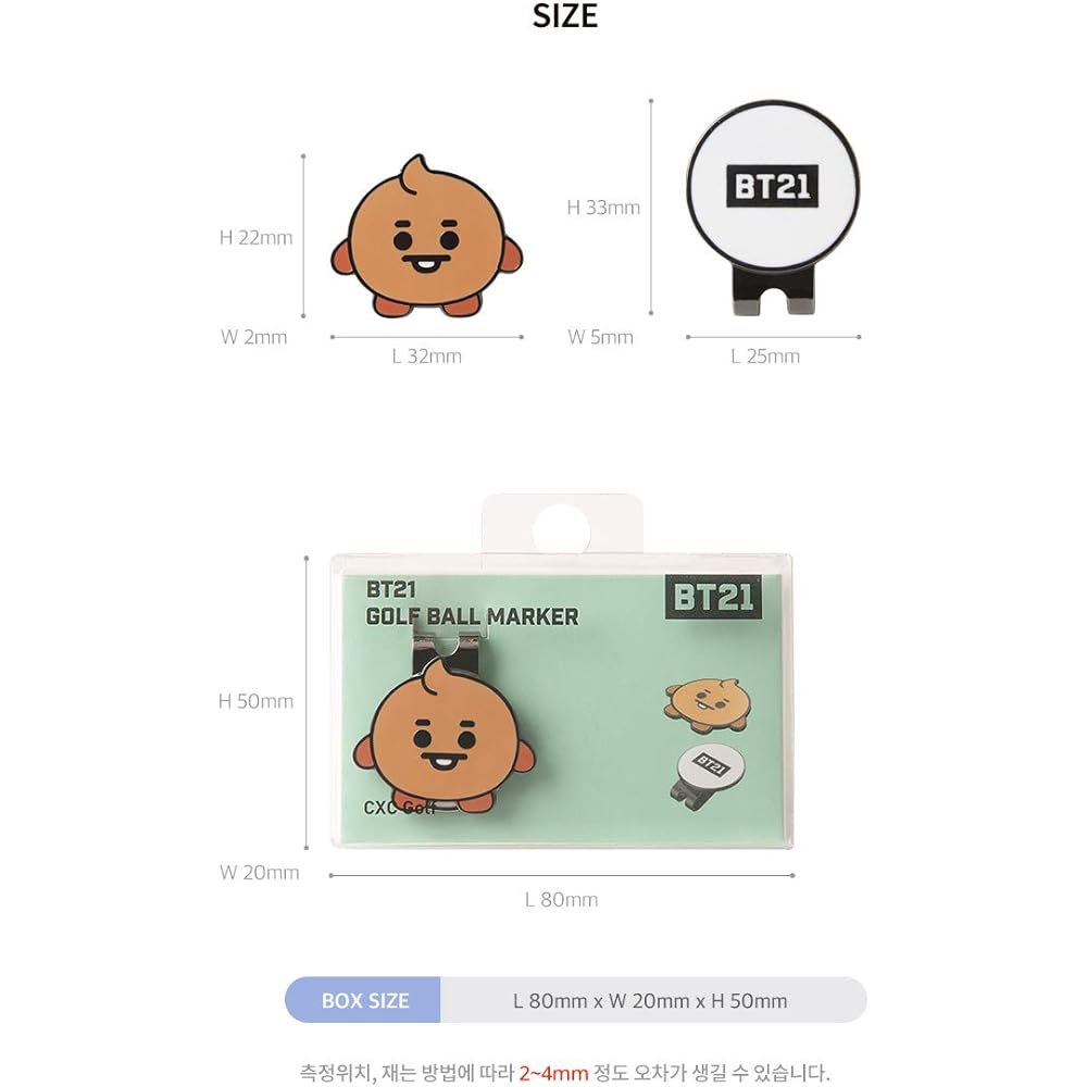 BT21 BABY Line 73000-996-004 Ball marker SHOOKY 73000-996-004