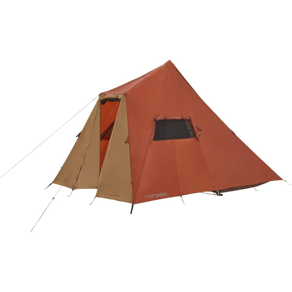 NORDISK Outdoor Camping Tent Thrym Helm 3 Tipi Type Pole Free Picante/Cashew (Thrymheim 3 PU) [Genuine Japanese Product]