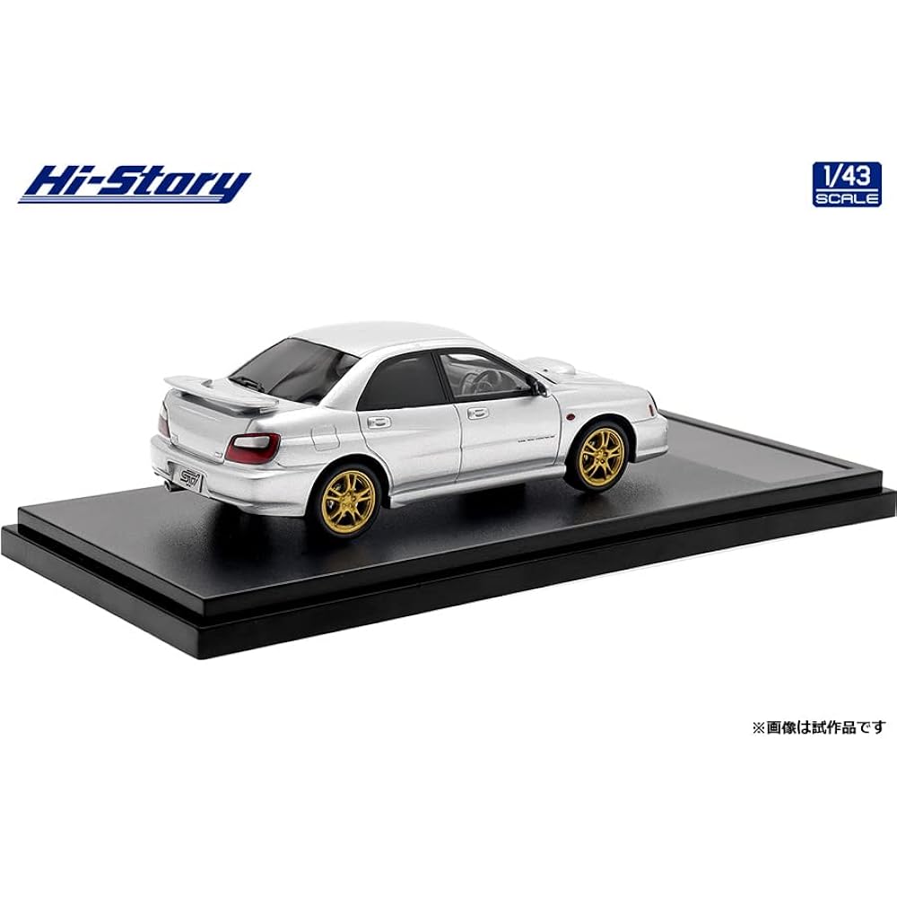 Hi Story 1/43 Subaru IMPREZA WRX STi (2001) Premium Silver Metallic Finished Product