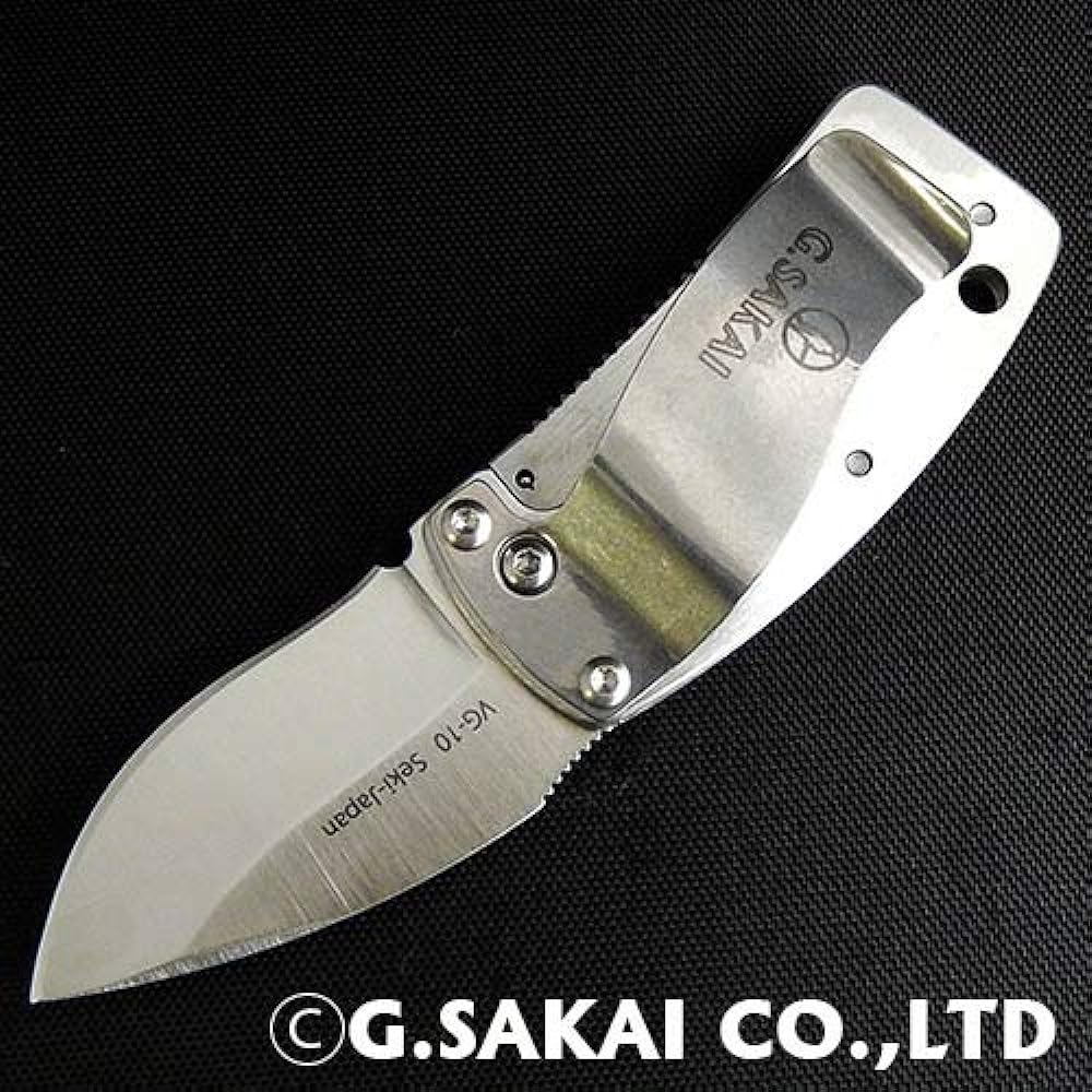 G SAKAI Knife Folding Knife (with Money Clip) Amago 11168