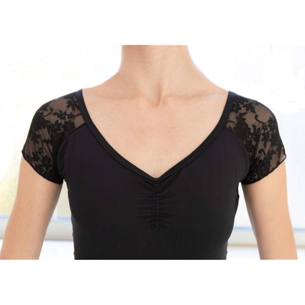 Ballet specialty store Mignon Ballet Leotard Short Sleeve Lace Rhythmic Gymnastics Gymnastics Children to Adults