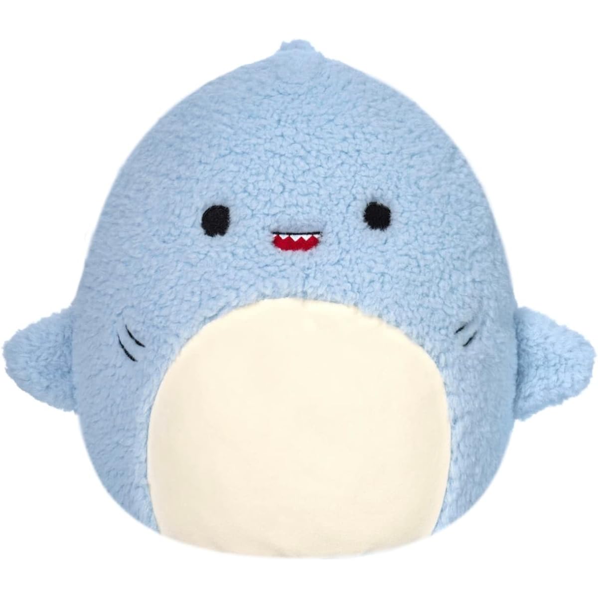 Squishmallows Official Kellytoy Fuzz-A-Mallows Fluffy Plush Animal (12-inch, Davy Shark)