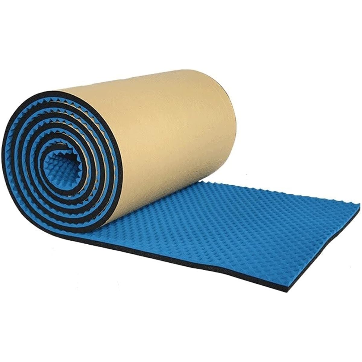 Recording Studio Acoustic Panel, High Density Environmental Protection Sound Absorbing Cotton Living Room Acoustic Panel (Black) (Blue)
