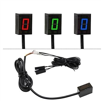 Universal Motorcycle 6 Speed Digital Gear Indicator Motorcycle Display Shift Lever Sensor Kawasaki Motorcycle Accessories