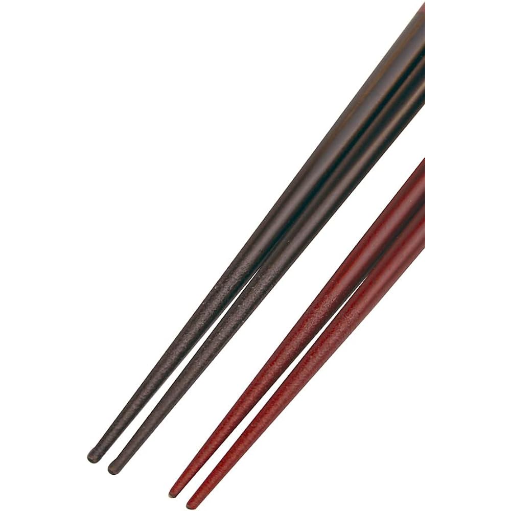 Couple chopsticks, hexagonal ring, black, red, dishwasher safe, antibacterial chopsticks with design paulownia box and wrapping, 60th birthday celebration, grandpa, grandma, parents, gift [154]