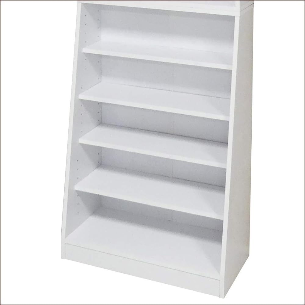 Kuroshio Shelf, Large Capacity, Width 60cm, Bookshelf, Stylish, Stable, Comic Storage, Open Rack, Thin, White