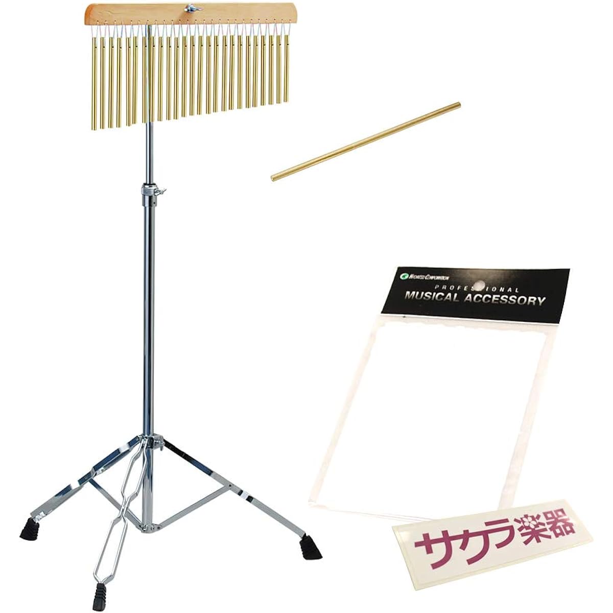 Tree chime 25 sounds TCH-800/25 with special stand, cloth and sticker Sakura musical instrument original set [TCH800 TCHS330]