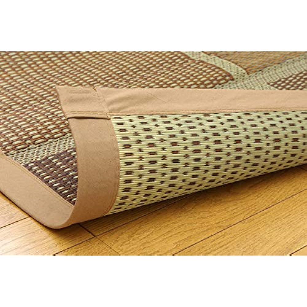Ikehiko Igusa Rug Carpet FUBUKI Approx. 261 x 352 cm Edoma 6 Tatami Brown Made in Japan #4112106