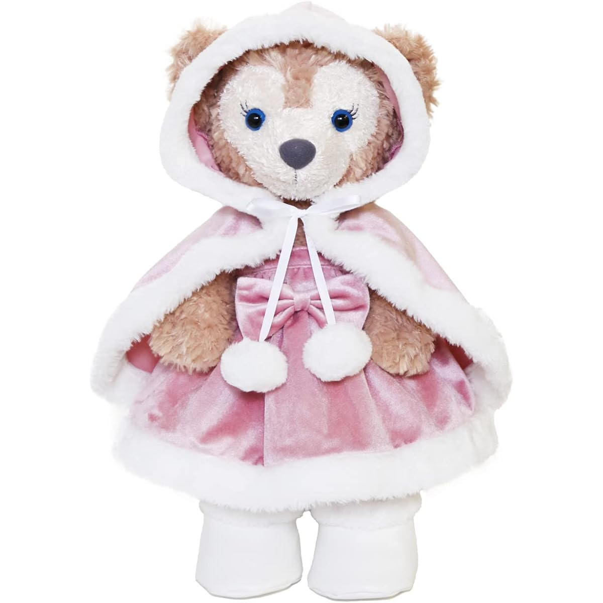 ShellieMay Pink Cape Costume Clothes Single Item Plush Toy Sold Separately [Original Handmade] Clothes for S-size Plush Toys Christmas Santa Poncho Pink Original Design Duffy Goods