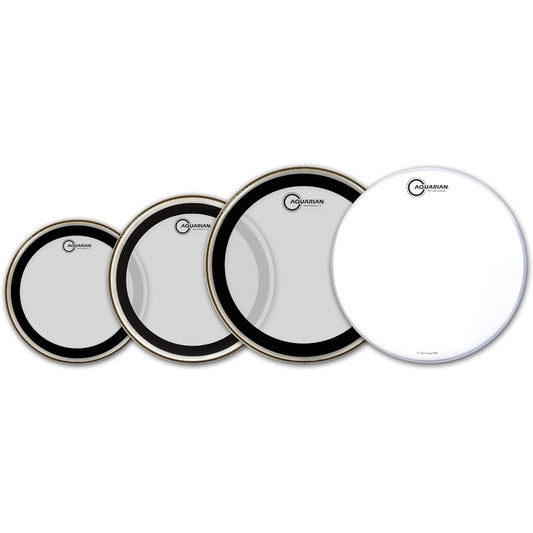 Aquarian Performance Series II PFA Head Pack 10" + 12" + 14" + TC 14" Transparent
