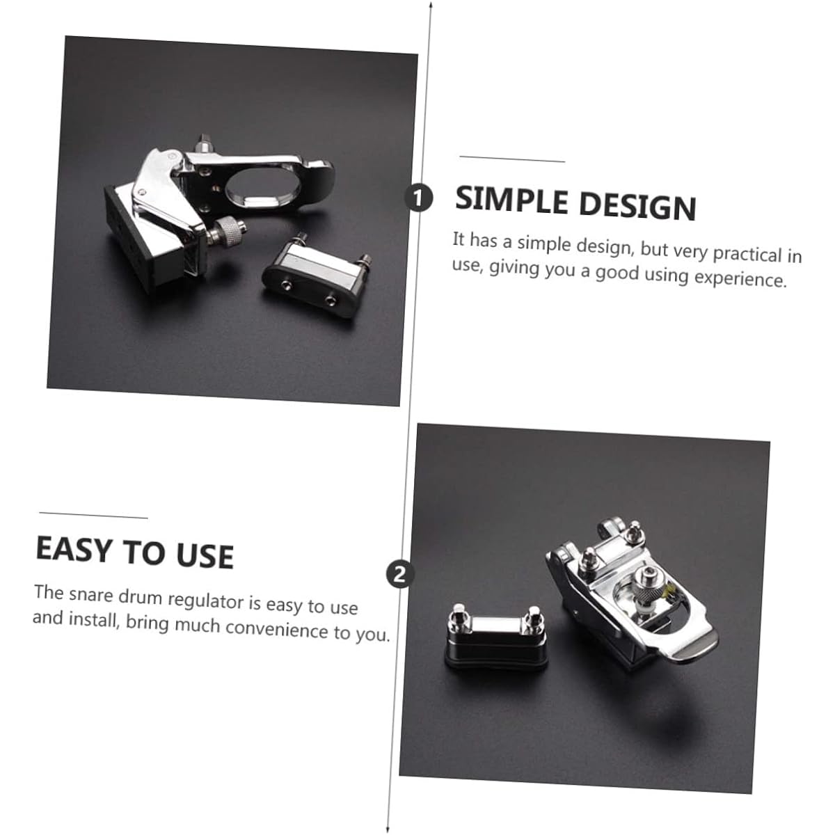 Vaguelly Regulator Snare Plate Drum Parts Drum Repair Tool Snare Drum Deluxe Class Snare Throw Off Drum Maintenance Tool Snare Butt Plate Stainless Steel Instrument Replacement