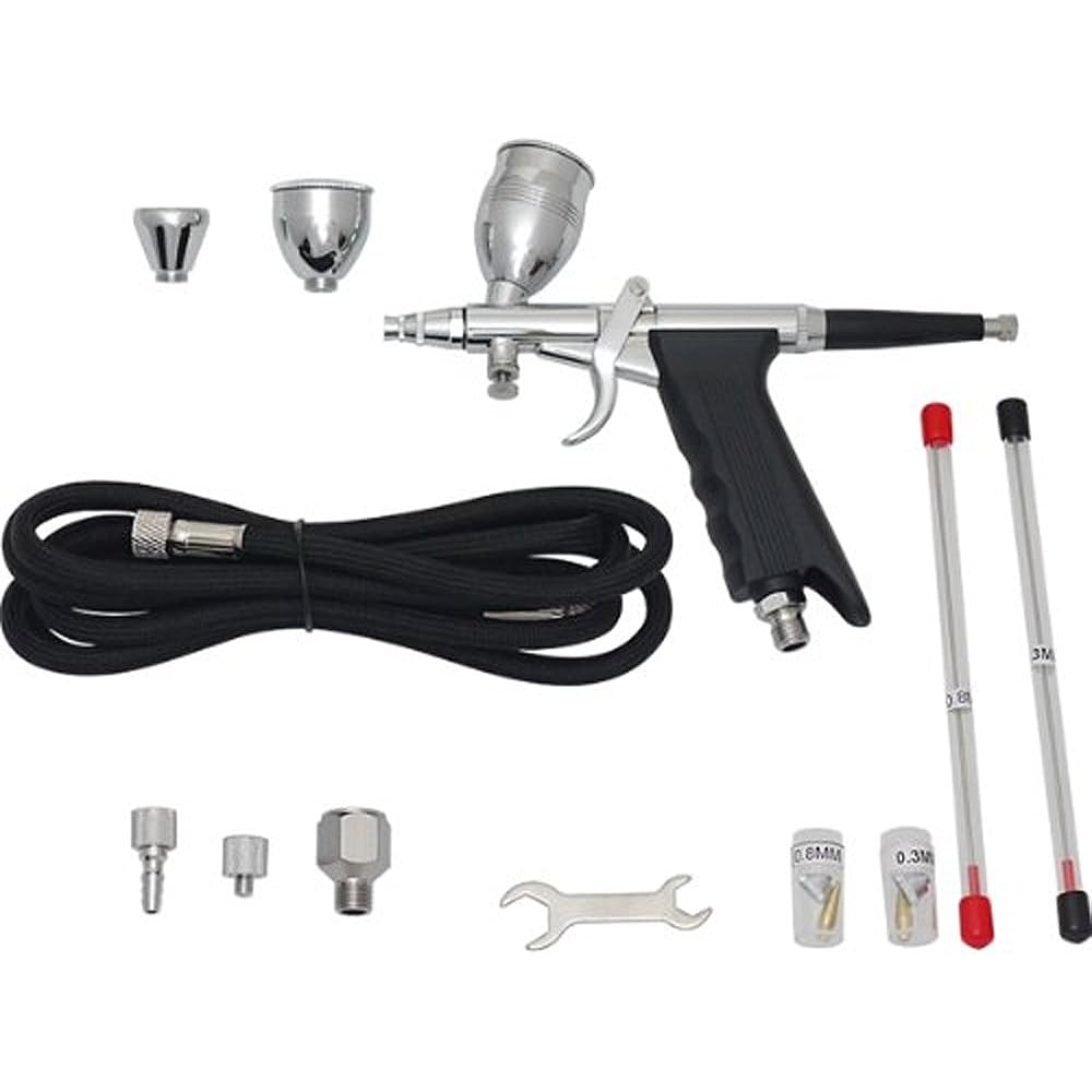 Illy gun type airbrush set 0.3, 0.5, 0.8mm TR152ABK