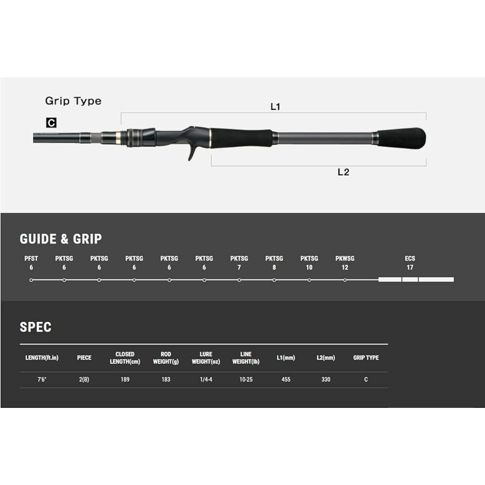 Tailwalk Rod Full Range C76XH 15763