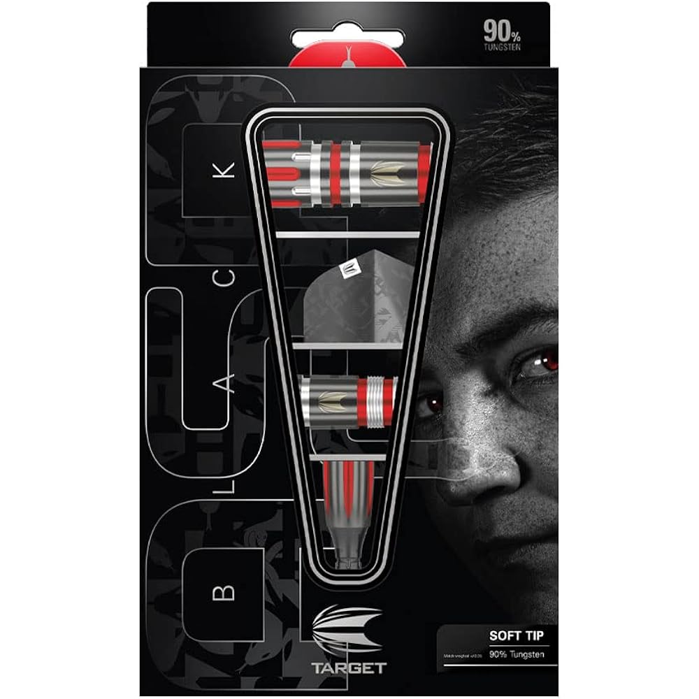 TARGET NATHAN ASPINALL BLACK 2BA 18g <210153> Nathan Aspinall player model dart barrel dart set