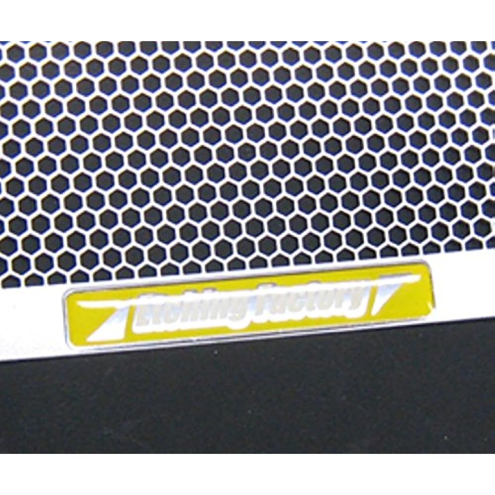 ETCHING FACTORY Core Guard Radiator Guard Emblem: Yellow Stainless Silver FZ-1 06- RGY-FZ1-00