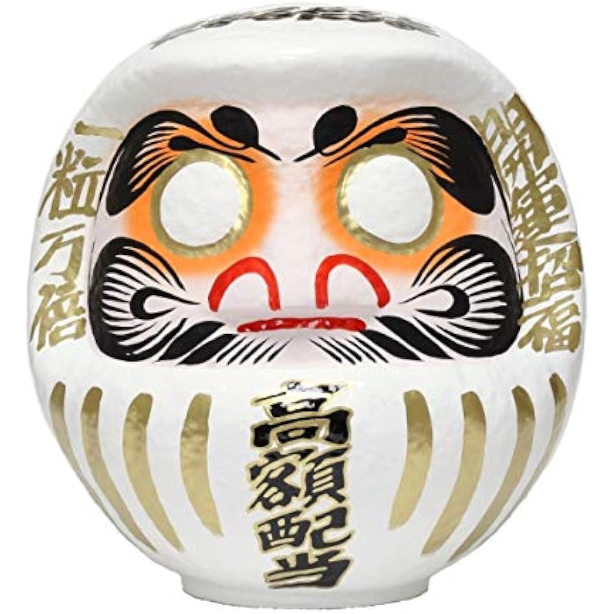 Takasaki Daruma Money Box Daruma No. 5 White
