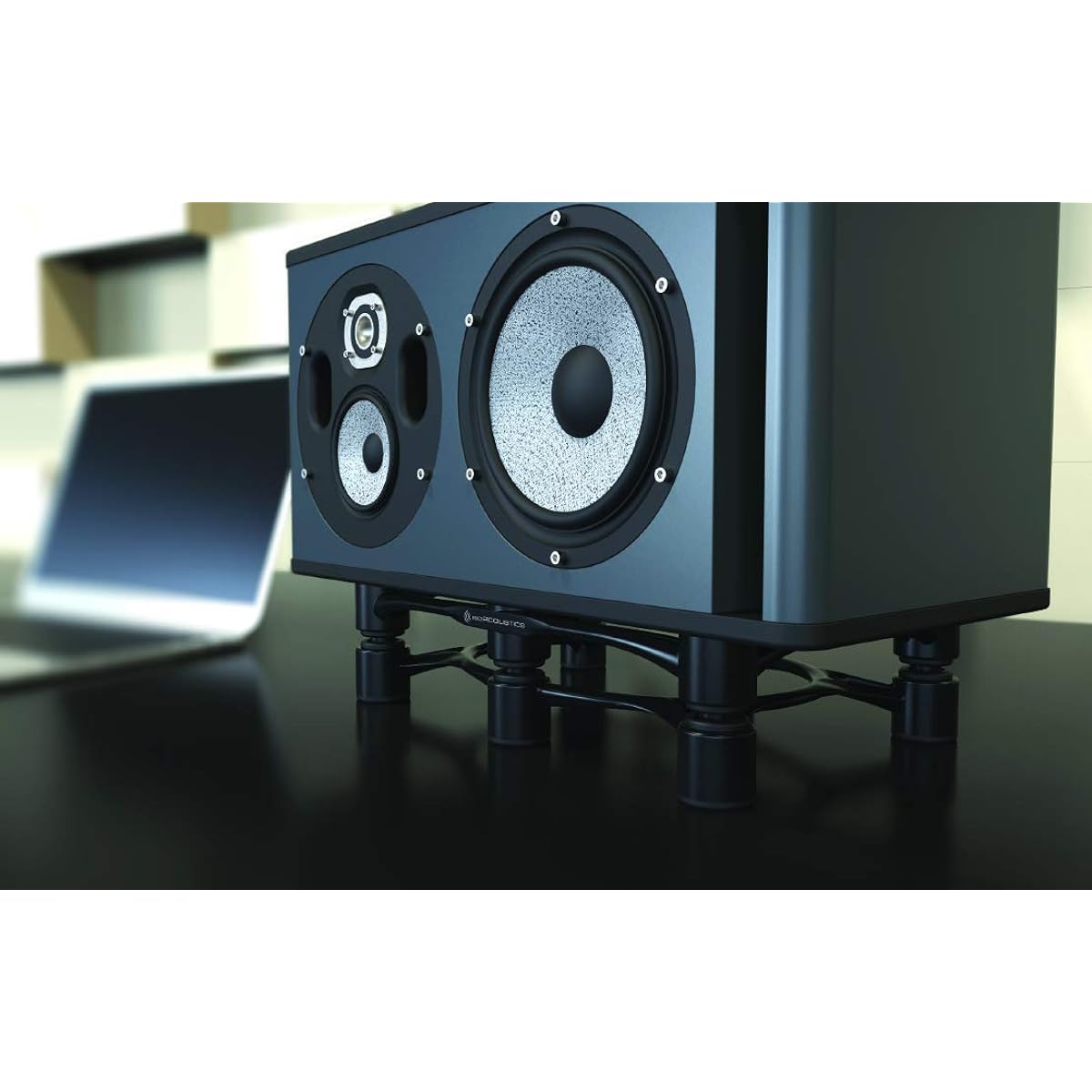 IsoAcoustics Aperta Isolation Stands… (Aperta300 (11.8"W x 7.9"D), Black)