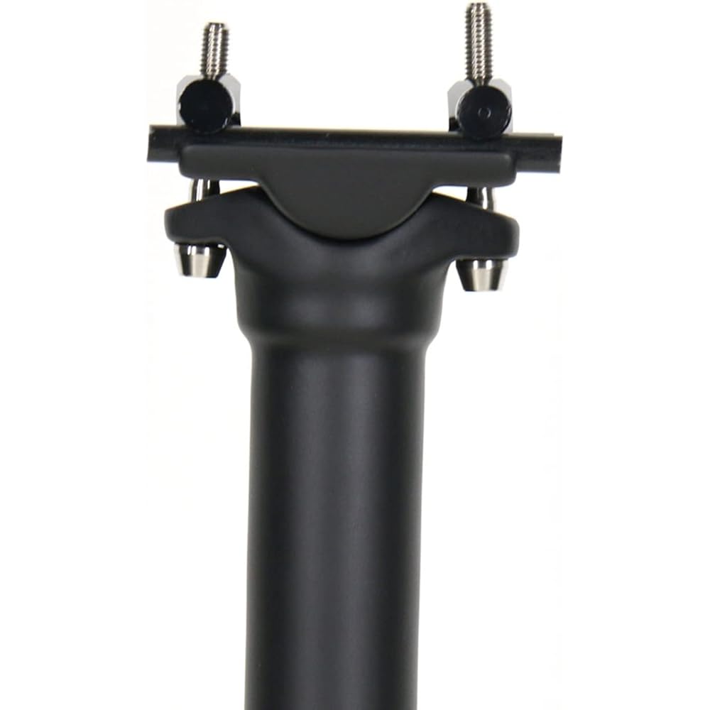 Bicycle Carbon Seatpost 27.2mm Offset 0mm Simple Toray T800 Carbon Lightweight Sturdy Seatpost Length 350mm Black Non-glossy Weight 140g