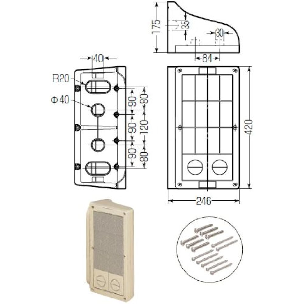 Mirai Industry Plastic Right Angle Support (For Flexible Board) BF-42PRAM