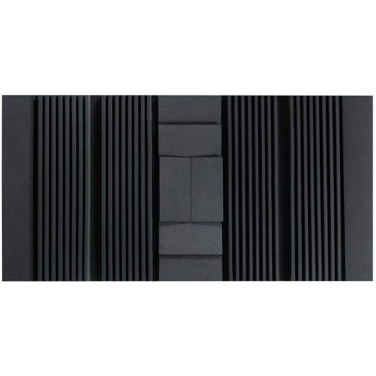 Music Room Acoustic Panels, Wall Sound Absorbing Cotton High Density Noise Reduction Soundproofing Foam Easy to Install (A) (B)