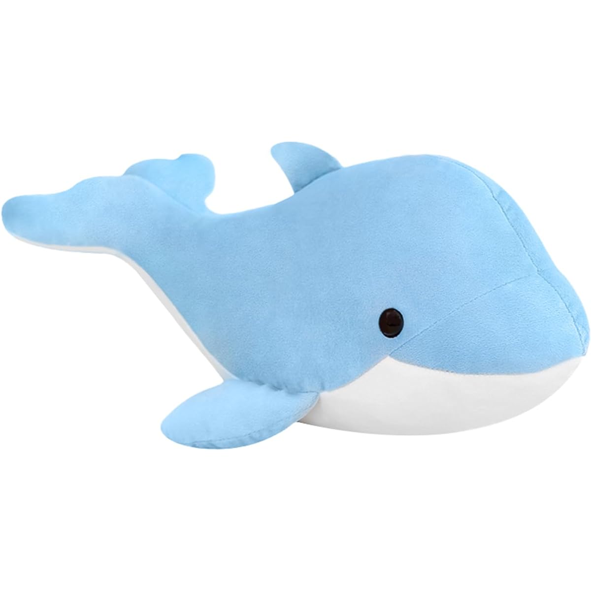 LVPU Dolphin Plush Pillow Super Soft Sea Animal Stuffed Toy Doll Stuffed Animal Gift for Kids Sea Creatures (Sky Blue-10.5 Inch)