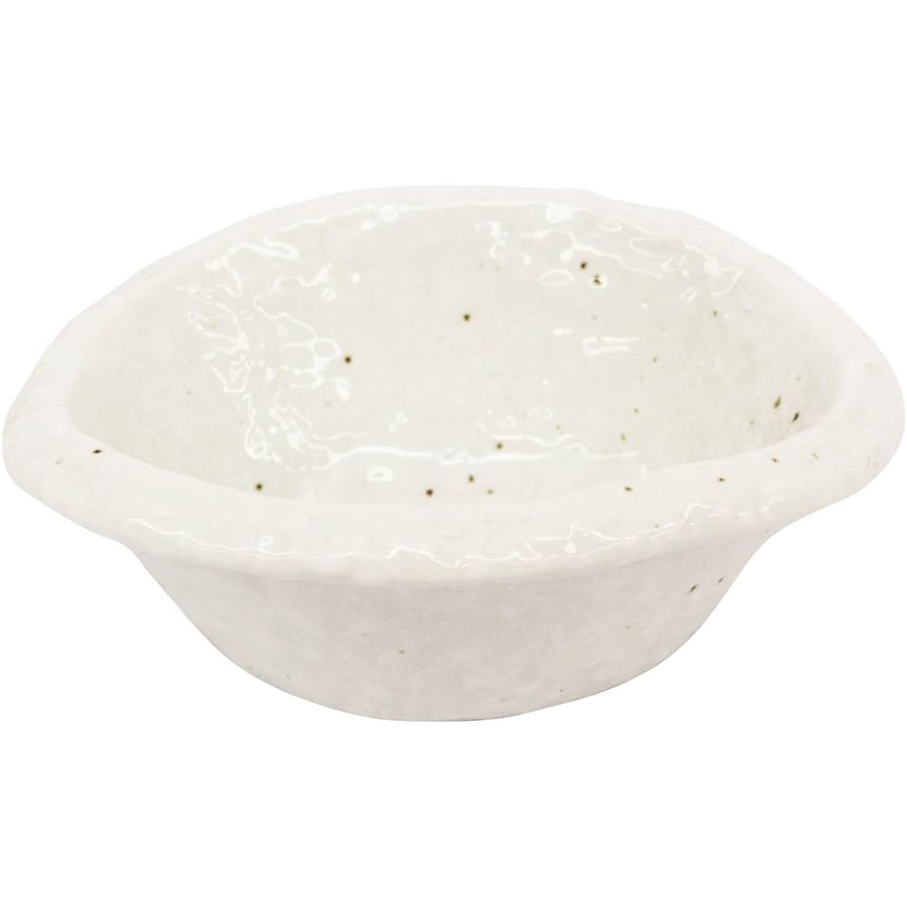 [Commercial Use Set] Mino Ware Japanese Cafe Series Twist Small Bowl White Set of 10